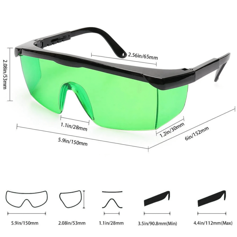 Huepar GL01G Green Laser Enhancement Glasses