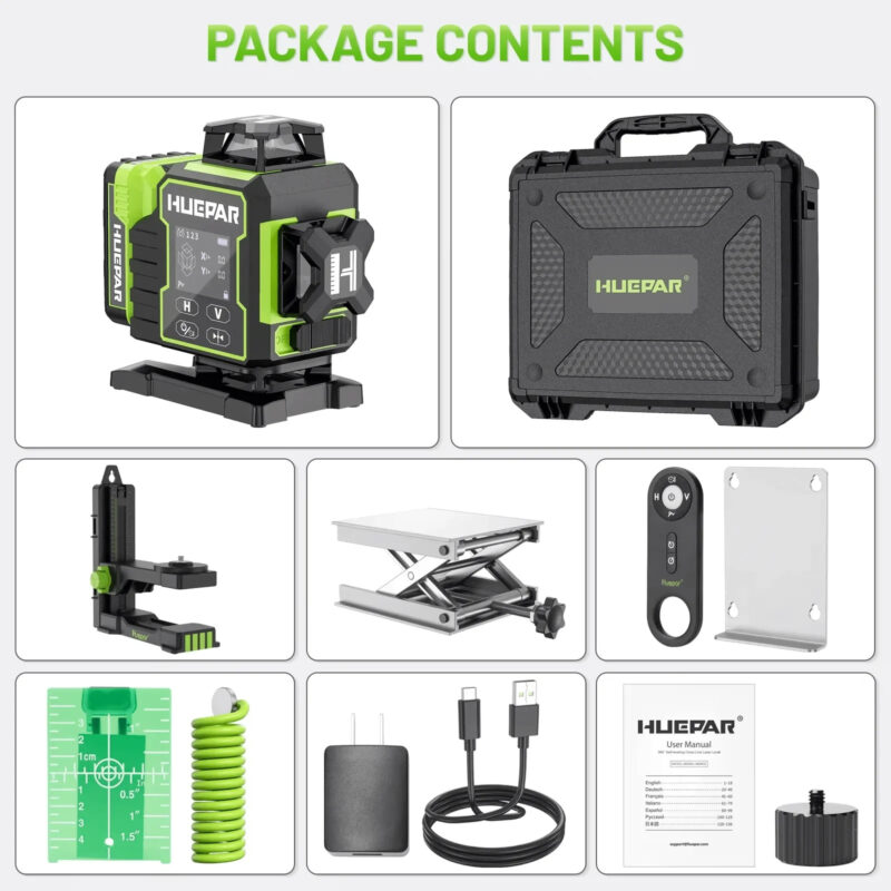 Huepar W04CG 4D Laser Level